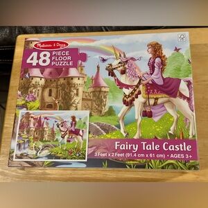 Melissa & Doug Fairy Tale Castle Floor Puzzle - 48 Pieces NEW!